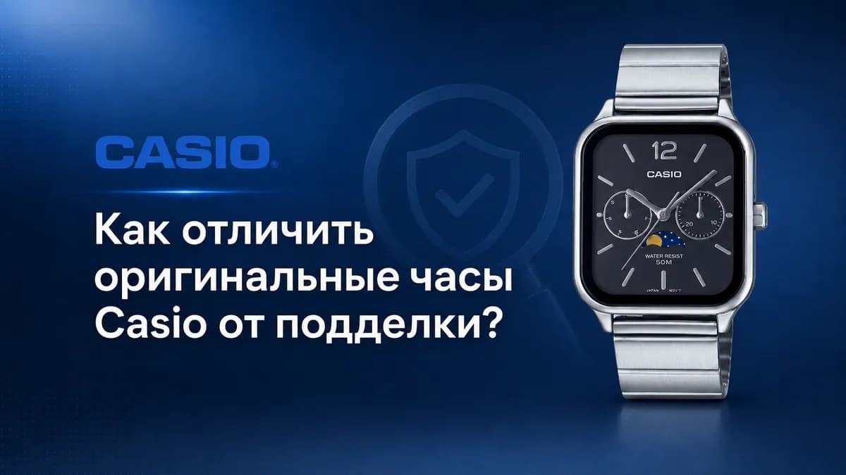 Как отличить оригинальные часы Casio от подделки?