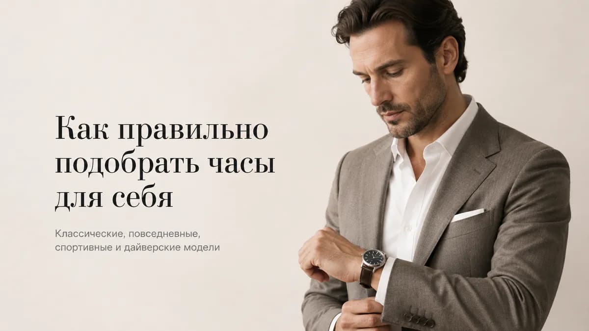 Как правильно выбрать наручные часы для себя: 4 основных типа