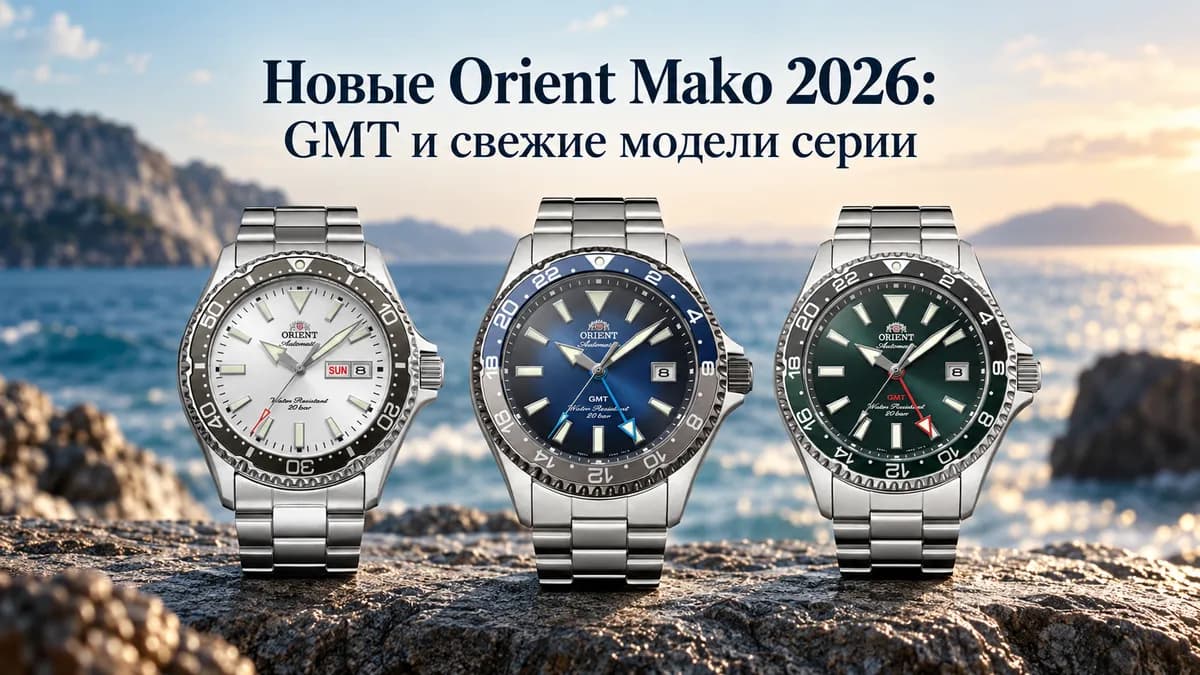 Новые Orient Mako 2026: GMT, Limited Edition и свежие модели серии