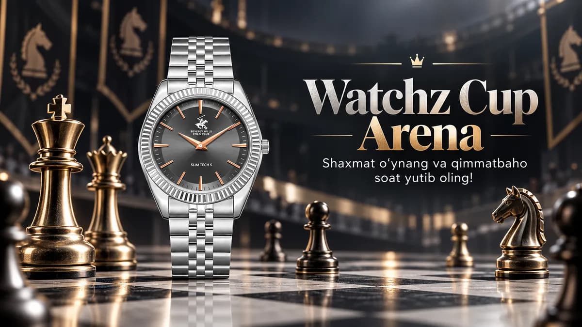 Watchz Cup Arena: shaxmat o‘ynang va soat yutib oling!